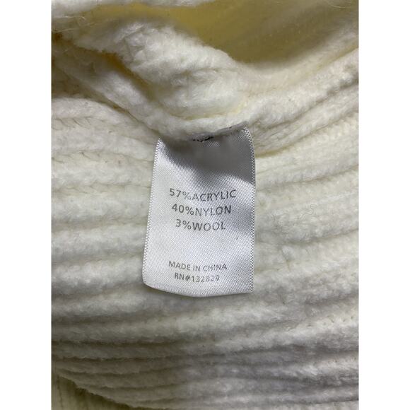 Lovers And Friends 'Feya' White Acrylic Cropped Pullover Sweater Size XS - Picture 5 of 5